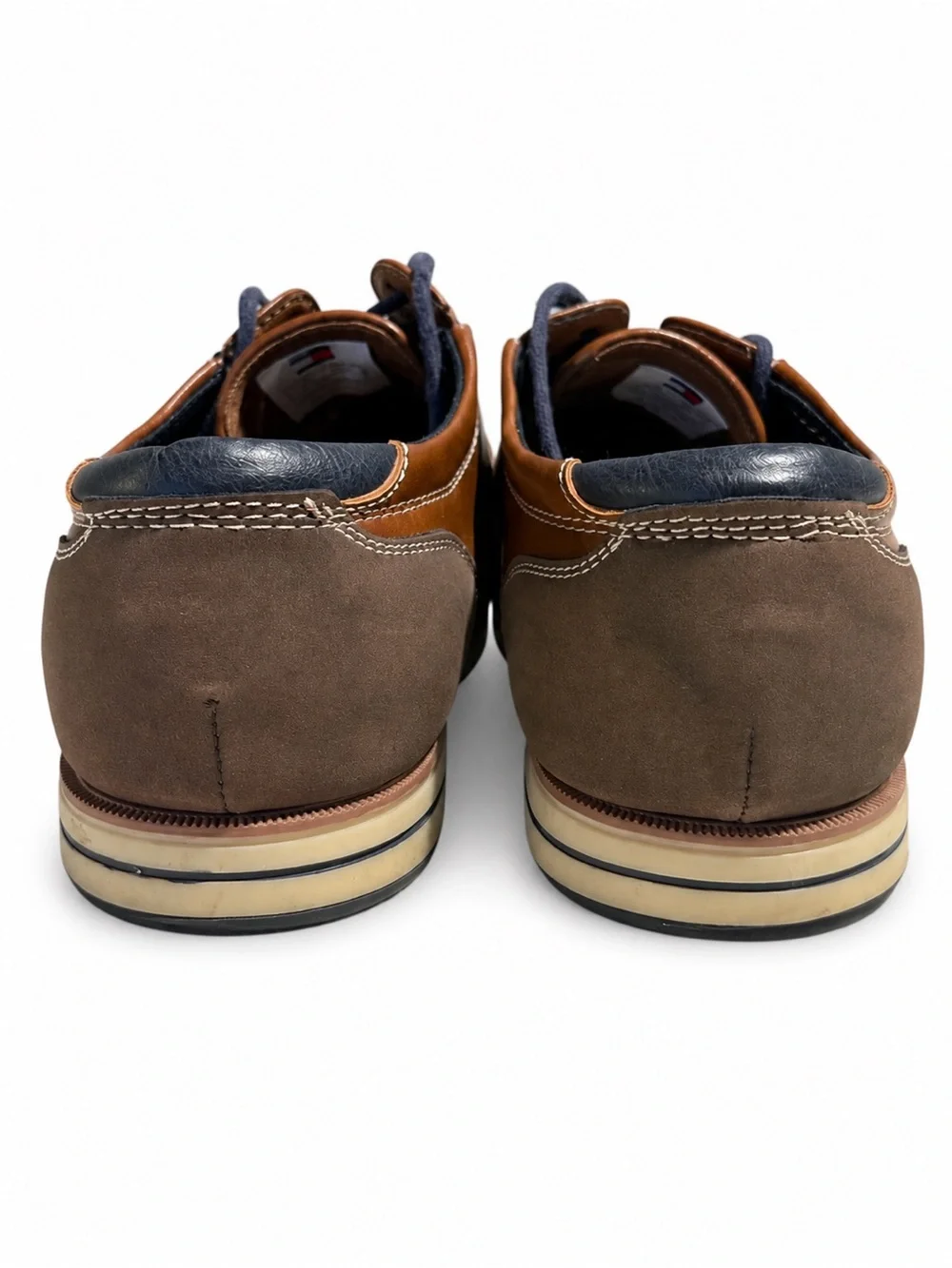 Tommy Hilfiger Men’s Tan Leather Oxford Lace-Up Shoes